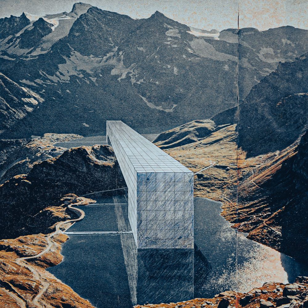 Superstudio《Continuous Monument》:网格巨构覆盖自然地景